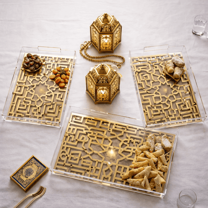 Crystal Edge Luxury Acrylic Tray-CELT02