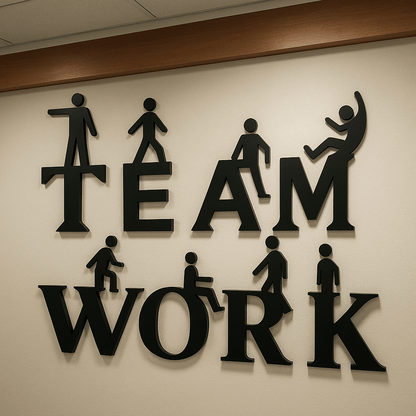 Teamwork 3D Creative Office Decor (tw01) - Wall Decorations