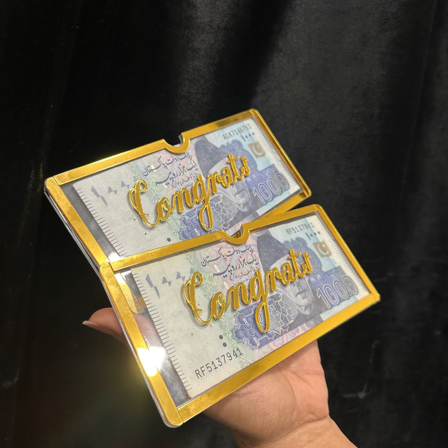 Acrylic Wedding Gift Envelope – Elegant Greeting & Money Holder for Special Occasions